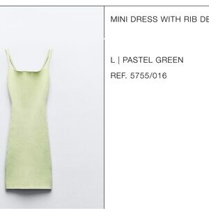 Mini dress with ribbed detail